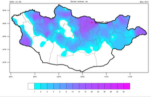 Нийт нутгийн 70 гаруй хувьд цасан бүрхүүл тогтжээ